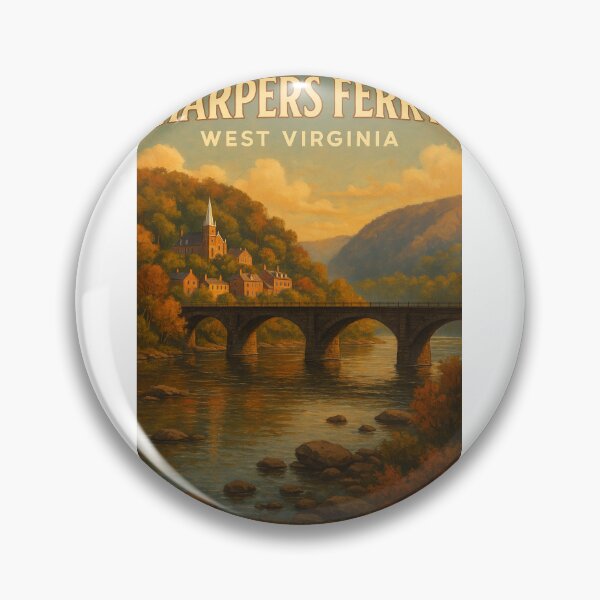 Item preview, Harpers Ferry West Virginia Sunset Over Stone Bridge designed and sold by Aryabek.