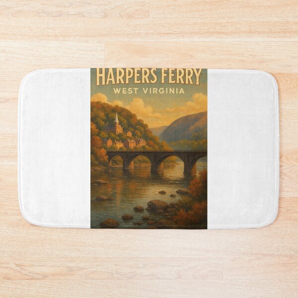 Item preview, Harpers Ferry West Virginia Sunset Over Stone Bridge designed and sold by Aryabek.