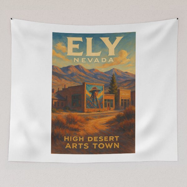 Item preview, Ely Nevada Mural and High Desert Art District designed and sold by Aryabek.