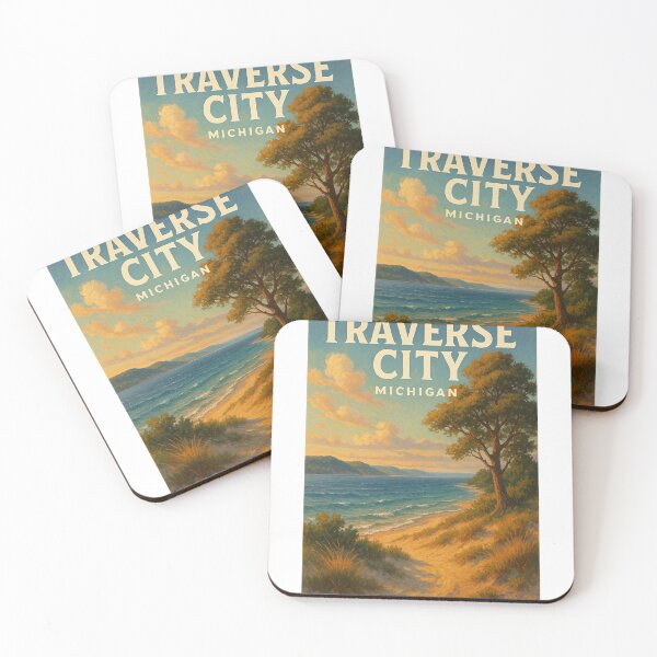 Item preview, Traverse City Michigan Lake Michigan Shoreline Trail designed and sold by Aryabek.