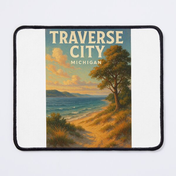 Item preview, Traverse City Michigan Lake Michigan Shoreline Trail designed and sold by Aryabek.