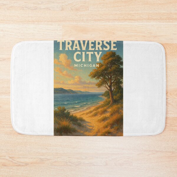 Item preview, Traverse City Michigan Lake Michigan Shoreline Trail designed and sold by Aryabek.