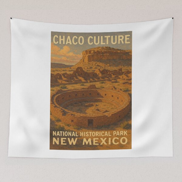 Item preview, Chaco Culture New Mexico Great Kiva and Ruins designed and sold by Aryabek.