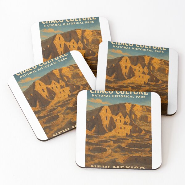 Item preview, Chaco Culture New Mexico Pueblo Bonito and Cliff Walls designed and sold by Aryabek.