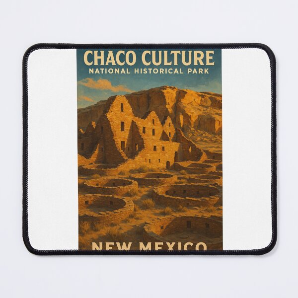 Item preview, Chaco Culture New Mexico Pueblo Bonito and Cliff Walls designed and sold by Aryabek.