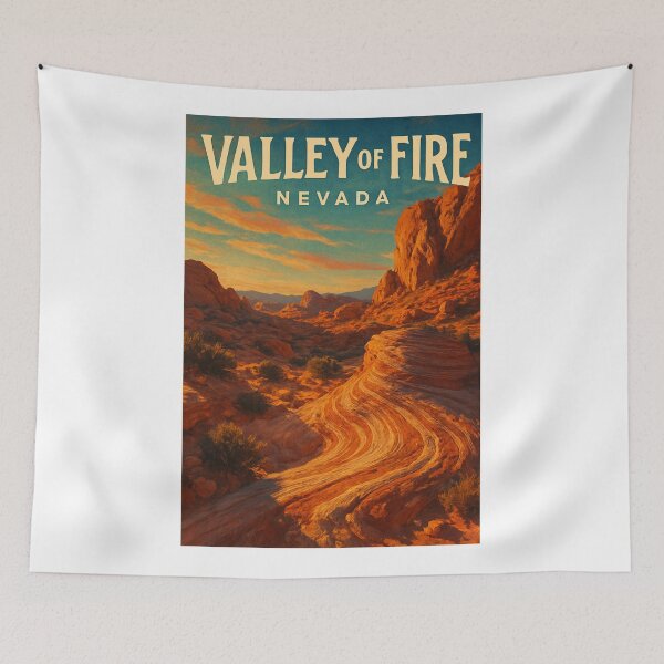 Item preview, Valley of Fire Nevada Sunset Over Aztec Sandstone designed and sold by Aryabek.