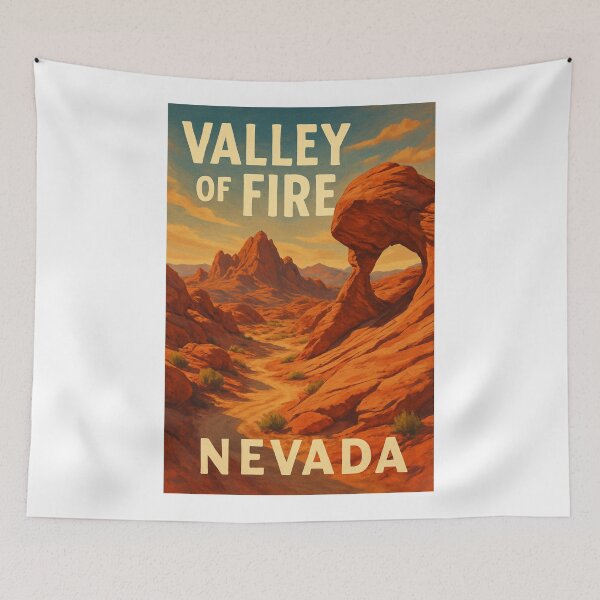 Item preview, Valley of Fire Nevada Arch Rock and Desert Peaks designed and sold by Aryabek.