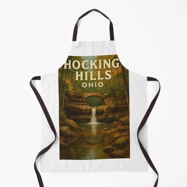 Item preview, Hocking Hills Ohio Waterfall and Stone Bridge Scene designed and sold by Aryabek.