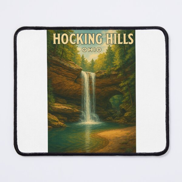 Item preview, Hocking Hills Ohio Cedar Falls and Sandstone Arch designed and sold by Aryabek.