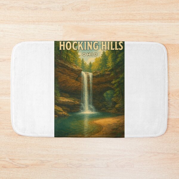 Item preview, Hocking Hills Ohio Cedar Falls and Sandstone Arch designed and sold by Aryabek.