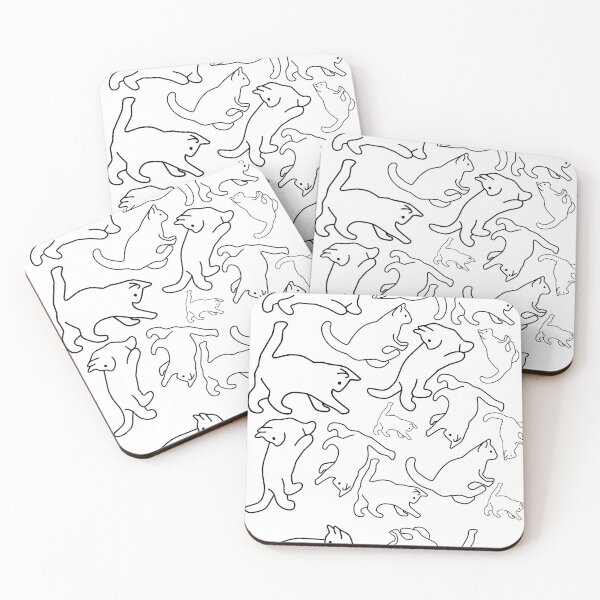 Item preview, Minimal line art cat designed and sold by BritishDelights.