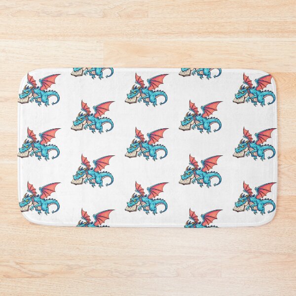 Item preview, Mischievous Blue Dragon Reading designed and sold by TheAnimalZ00.