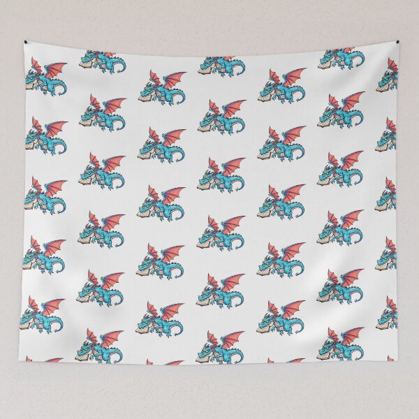 Item preview, Mischievous Blue Dragon Reading designed and sold by TheAnimalZ00.