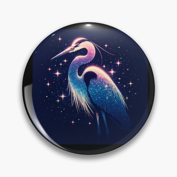 Item preview, Glitter Blue Heron designed and sold by TheAnimalZ00.