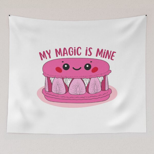 Item preview, Cute Empowerment Macaron – Positive Quote Food Illustration designed and sold by funwithstickers.