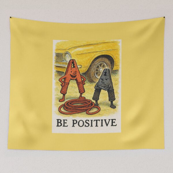 Item preview, Be Positive Jumper Cables designed and sold by Tridentulus.
