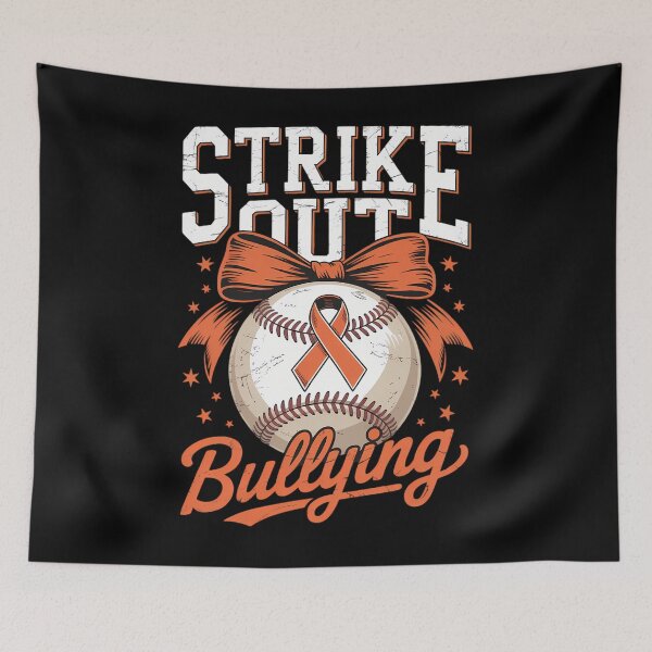 Item preview, Strike Out Bullying Prevention Month Awareness Baseball designed and sold by savrmiller.