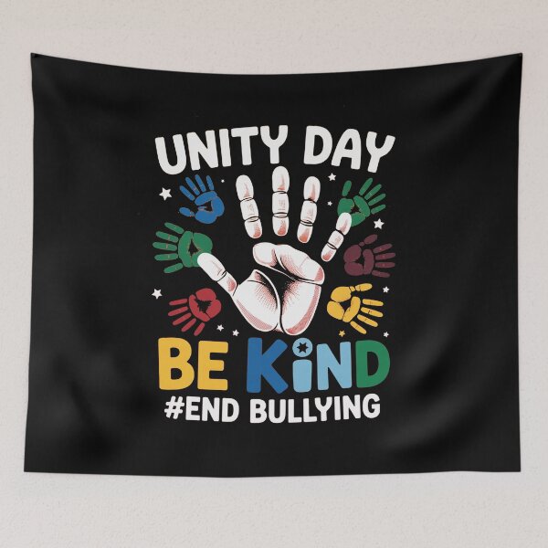 Item preview, Unity Day Be Kind End Bullying Hand Sign Anti Bullying designed and sold by savrmiller.