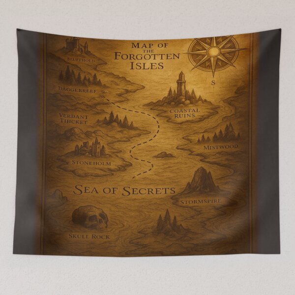 Item preview, Map of the Forgotten Isles – Cartographic Secrets of a Lost Seafaring Age designed and sold by fairmaiden7.