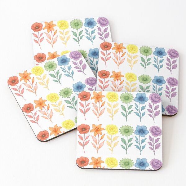 Item preview, Lesbian Flowers Watercolor Rainbow Blooms designed and sold by SynizesisShop.