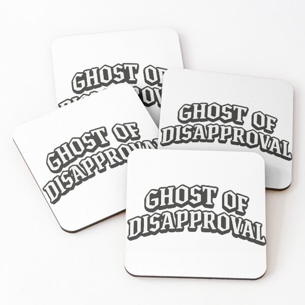 Item preview, Ghost of Disapproval – Spooky Funny Typography Sticker designed and sold by jimnicklaus.
