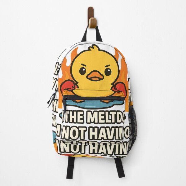 Item preview, Kawaii Duck with Boxing Gloves – I Am the Meltdown Funny Quote designed and sold by Soft rot studio.