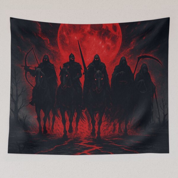 Item preview, The Four Horsemen - BLOOD MOON designed and sold by CleverCulture.