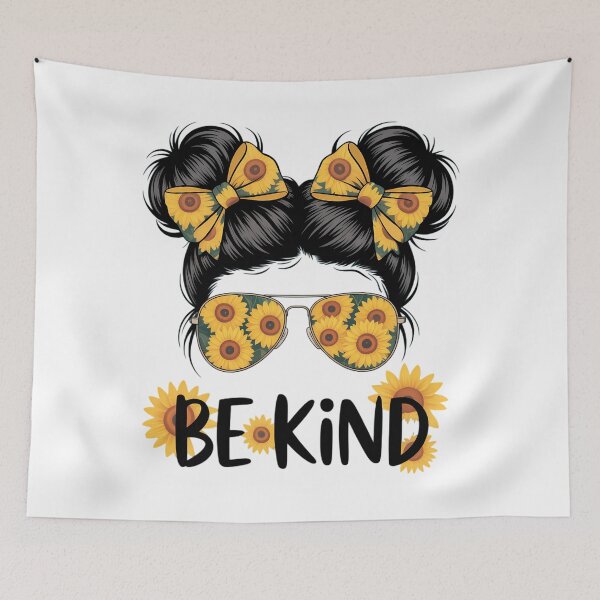 Item preview, Be Kind Messy Bun Unity Day Orange Anti Bullying designed and sold by aidenpier.