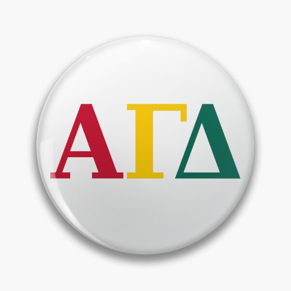 Item preview, Alpha Gam Red Buff Green Letters designed and sold by KLF Creative.
