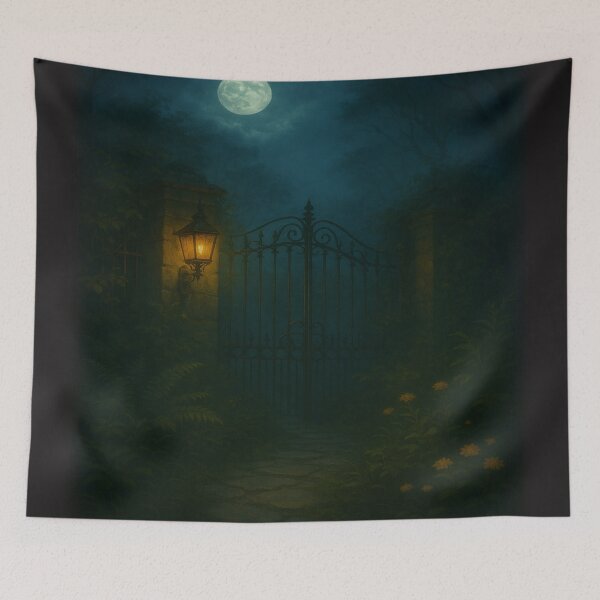 Item preview, The Forgotten Garden Gate – Moonlit Entrance to a Secret Night Realm designed and sold by fairmaiden7.