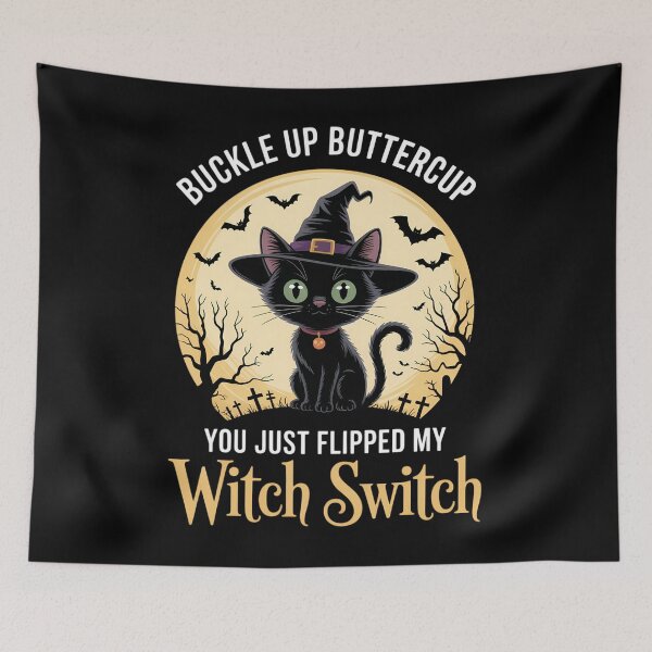 Item preview, Creepy Spooky Halloween Witch Funny Cat designed and sold by aidenpier.