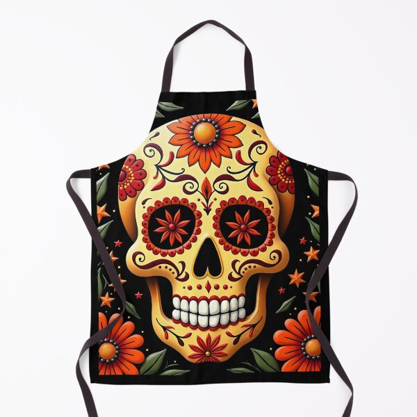 Item preview, Mexican Skull Folk Art – Traditional Art designed and sold by BuhitoDigital.