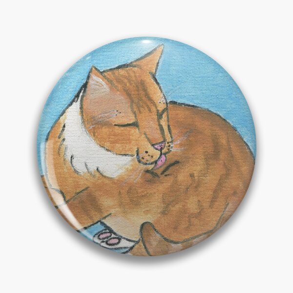 Item preview, Lyle the cat cleaning himself designed and sold by Strawberryfaery.