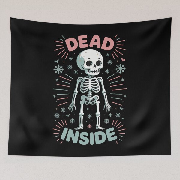 Item preview, Funny Dead Inside Skeleton Casual Halloween designed and sold by aidenpier.