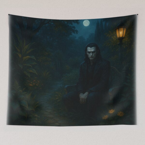 Item preview, Haunting Garden at Midnight – Gothic Night Fantasy Scene designed and sold by fairmaiden7.