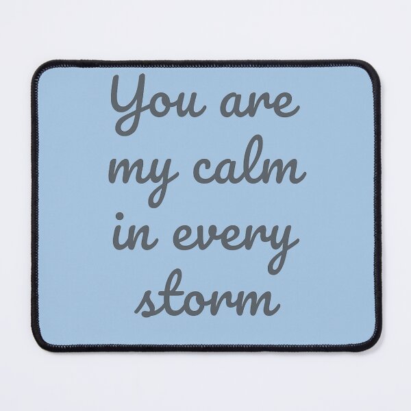 Aperçu de l'œuvre Tu es mon calme dans chaque tempête - Citation inspirante créée et vendue par StudioBy-ColorNest.
