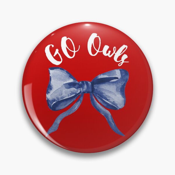 Item preview, Go Owls Florida Atlantic Bow Sticker/Print designed and sold by darlingdormart.