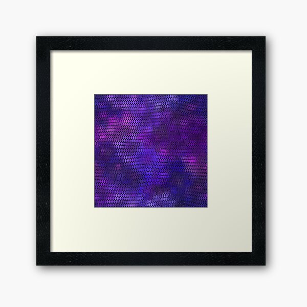Purple Dragon Scales Framed Art Print
