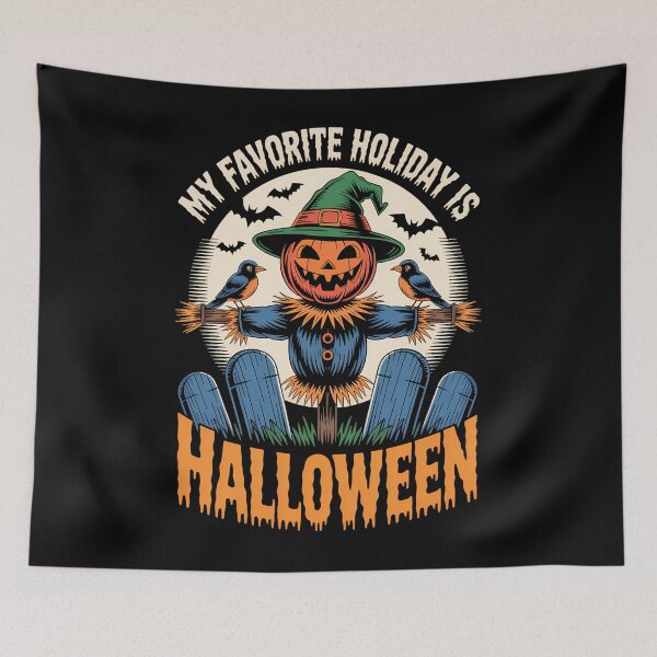 Item preview, Scary Halloween Pumpkin Holiday designed and sold by tearbytea.