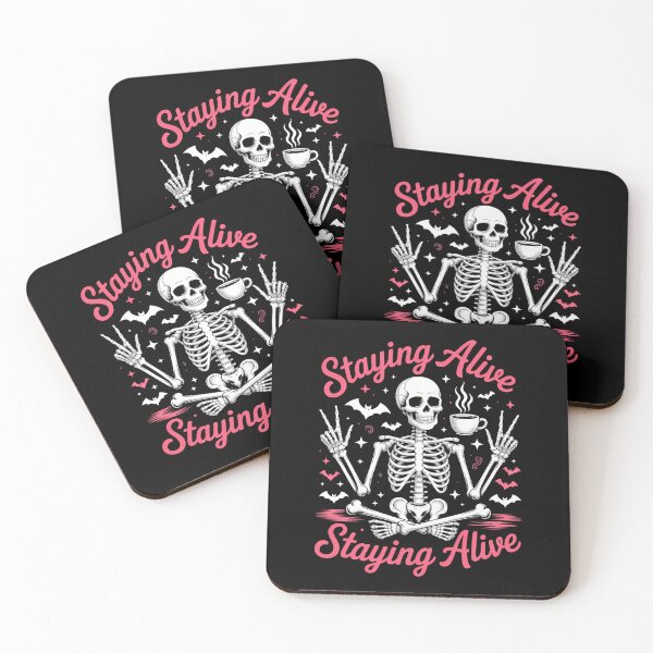Item preview, Skeleton Coffee Lovers Funny Halloween designed and sold by tearbytea.