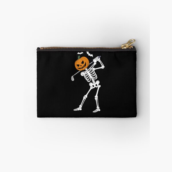 Item preview, Skeleton Golf Halloween Pumpkin Golfing Golfer designed and sold by tearbytea.
