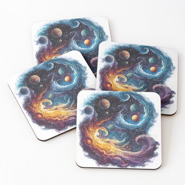 Item preview, Cosmic Whirl – Abstract Galaxy Art designed and sold by ArtSeedCrafts.