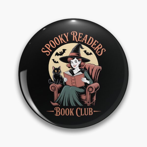 Item preview, Spooky Reader Book Lovers Halloween Witch Cute Cat designed and sold by tearbytea.