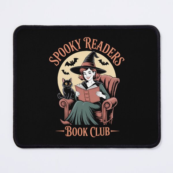 Item preview, Spooky Reader Book Lovers Halloween Witch Cute Cat designed and sold by tearbytea.