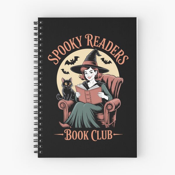Item preview, Spooky Reader Book Lovers Halloween Witch Cute Cat designed and sold by tearbytea.