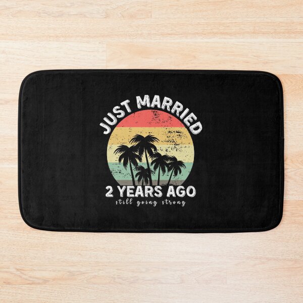Item preview, Vintage - Just Married 2 Years Ago, 2nd Wedding Anniversary for Couple Men & Women designed and sold by Mozaic Clothes.