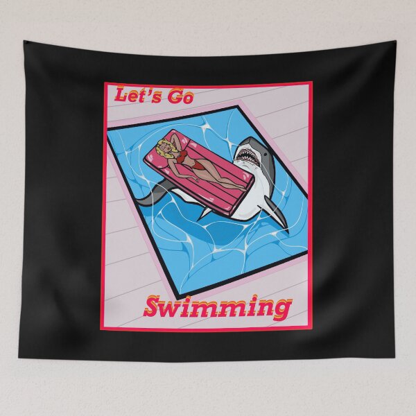 Item preview, Retro Let’s Go Swimming  designed and sold by paigeymarie.