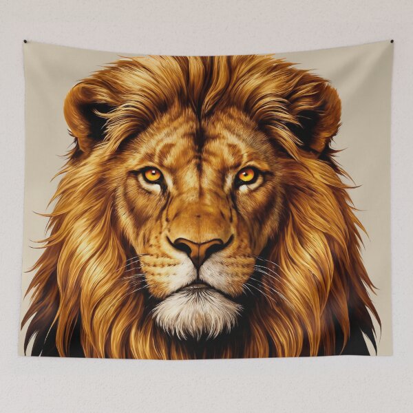 Item preview, Majestic Golden Lion Portrait designed and sold by Prachodayat Artworks.