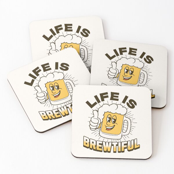 Item preview, Life is brewtiful beautiful beer alcohol Morcaworks designed and sold by Morcawork.