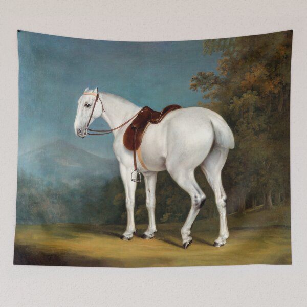 Item preview, Jacques-Laurent Agasse A Lady's Grey Hunter Equestrian Painting designed and sold by Under-TheTable.